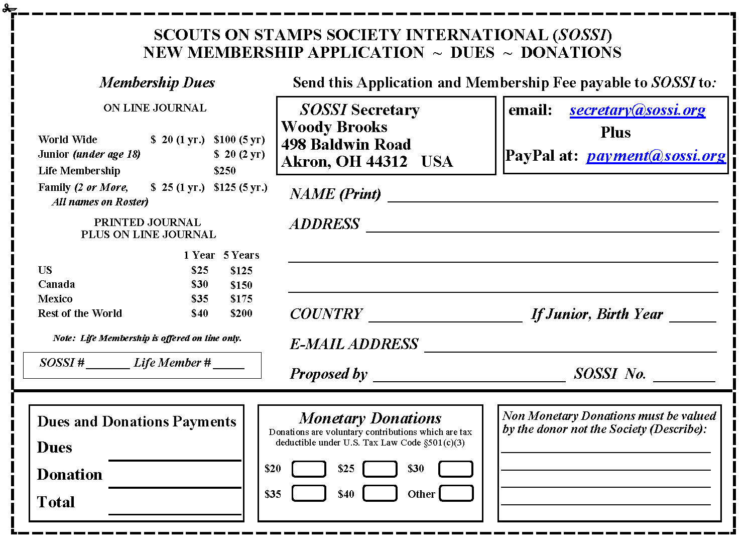 Application Form