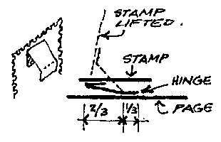 Stamp hinges