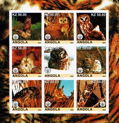 Angola Owls Imperf