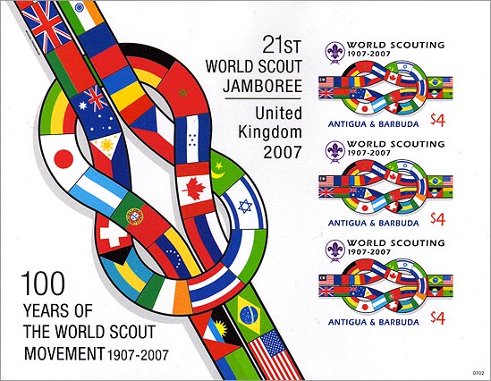 Antigua Barbuda 100 Years of Scouting Imperf