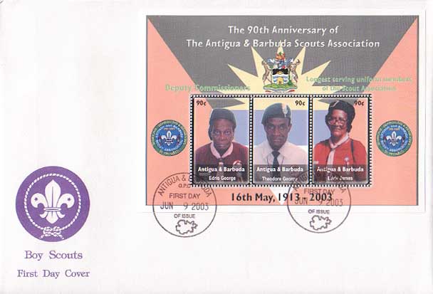 Antigua Barbuda 90th FDC C