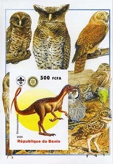 Benin Dinosaur Owl Imperf