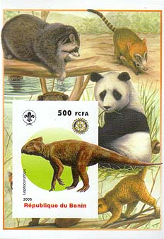 Benin Dinosaur Panda Imperf