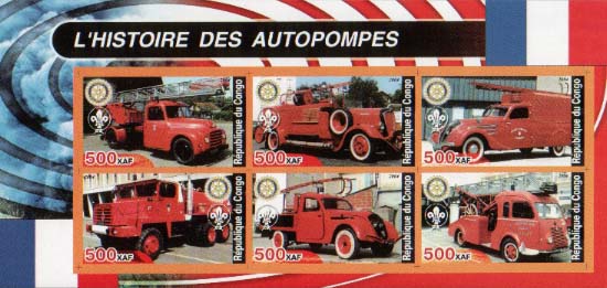 Congo Historic Fire Truck B Imperf