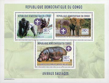Congo Gorilla Elephant Hippo
