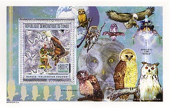 Congo Owl Silver Foil Imperf
