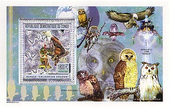 Congo Owl Silver Foil Imperf