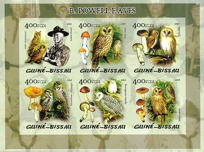 Guinea Bissau Owls & Baden-Powell 400 Imperf