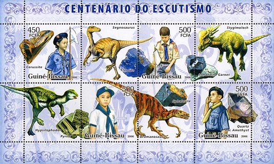 Guinea Bissau 100 Years Dinosaurs