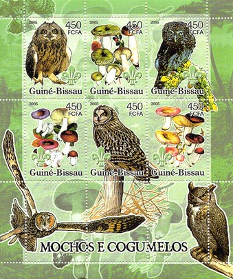 Guinea Bissau Owls & Fungi 450