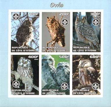 Ivory Coast Owl Imperf