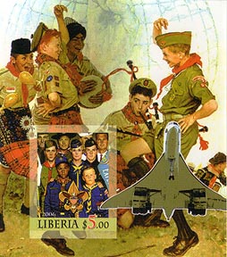 Liberia Rockwell Concorde Imperf C