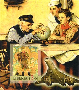 Liberia Rockwell Concorde Imperf D