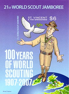 St. Vincent & the Grenadines Scouting Anniversary SS Imperf