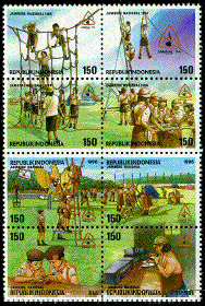 Indonesia Block of 8