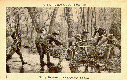 Boy Scouts Crossing Creek