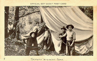 Scouts Breaking Camp