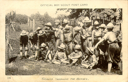 Scouts Throwing the Hatchet
