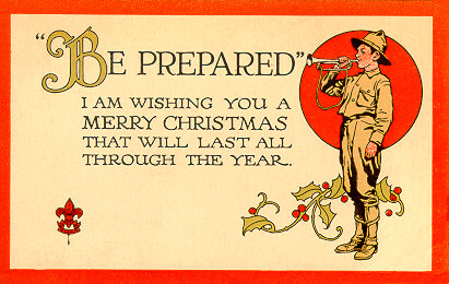 BSA Christmas Postcard of 1914