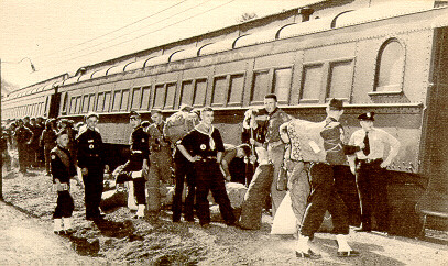 First Train Load of Scouts