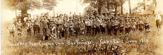Double width real photo postcard - June 1916