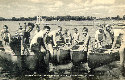 Canoeing at Indian Mound Reservation, Wisconsin