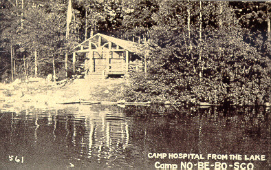 Camp Hospital From the Lake, Camp No-Be-Bo-Sco