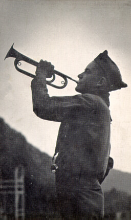 Camp Weygadt Bugler Blowing Taps