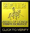 Website Excellence Award Of Honor April 15, 1999